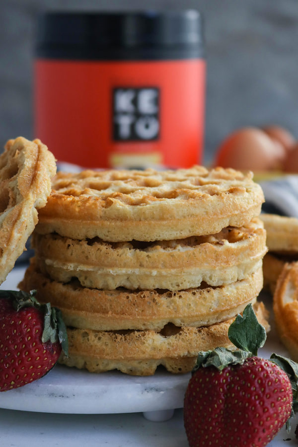 Crispy Vanilla Protein Waffles
