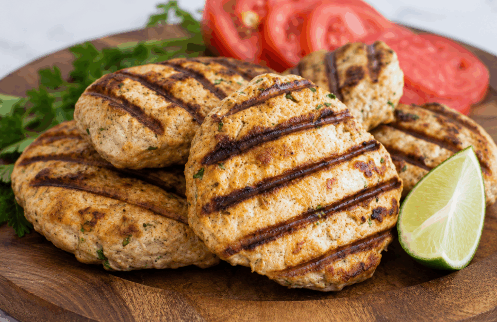 Chipotle lime turkey burgers